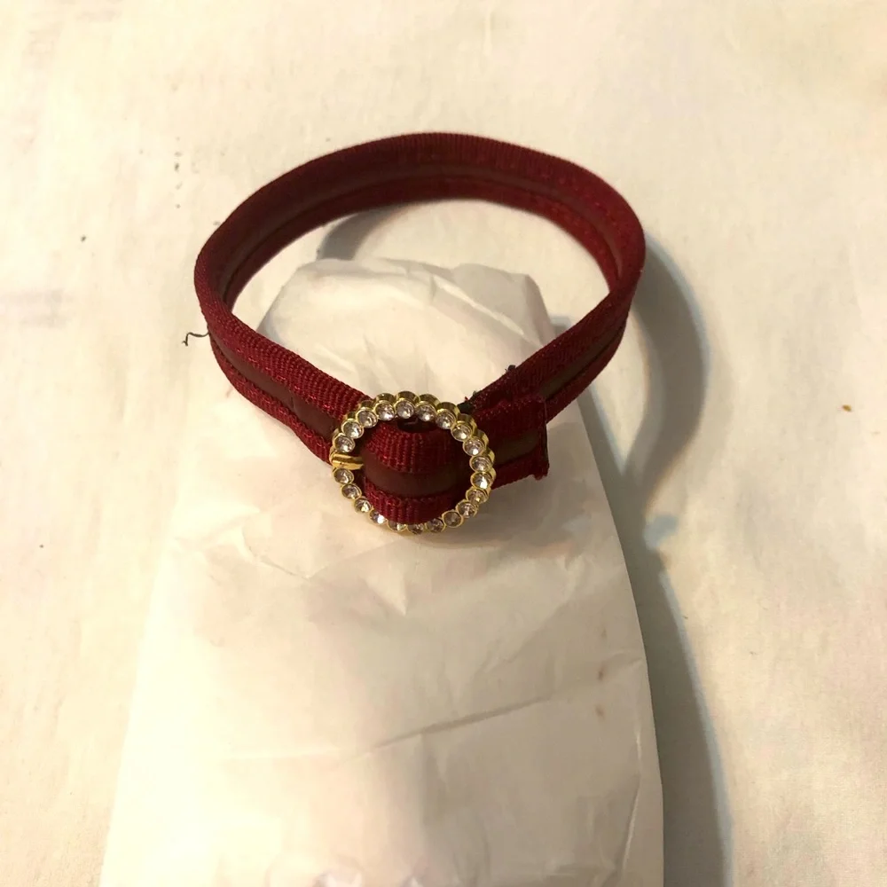 Cat collar with stones